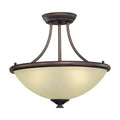 Bronze 3-Light Semi-Flush Mount J79626
