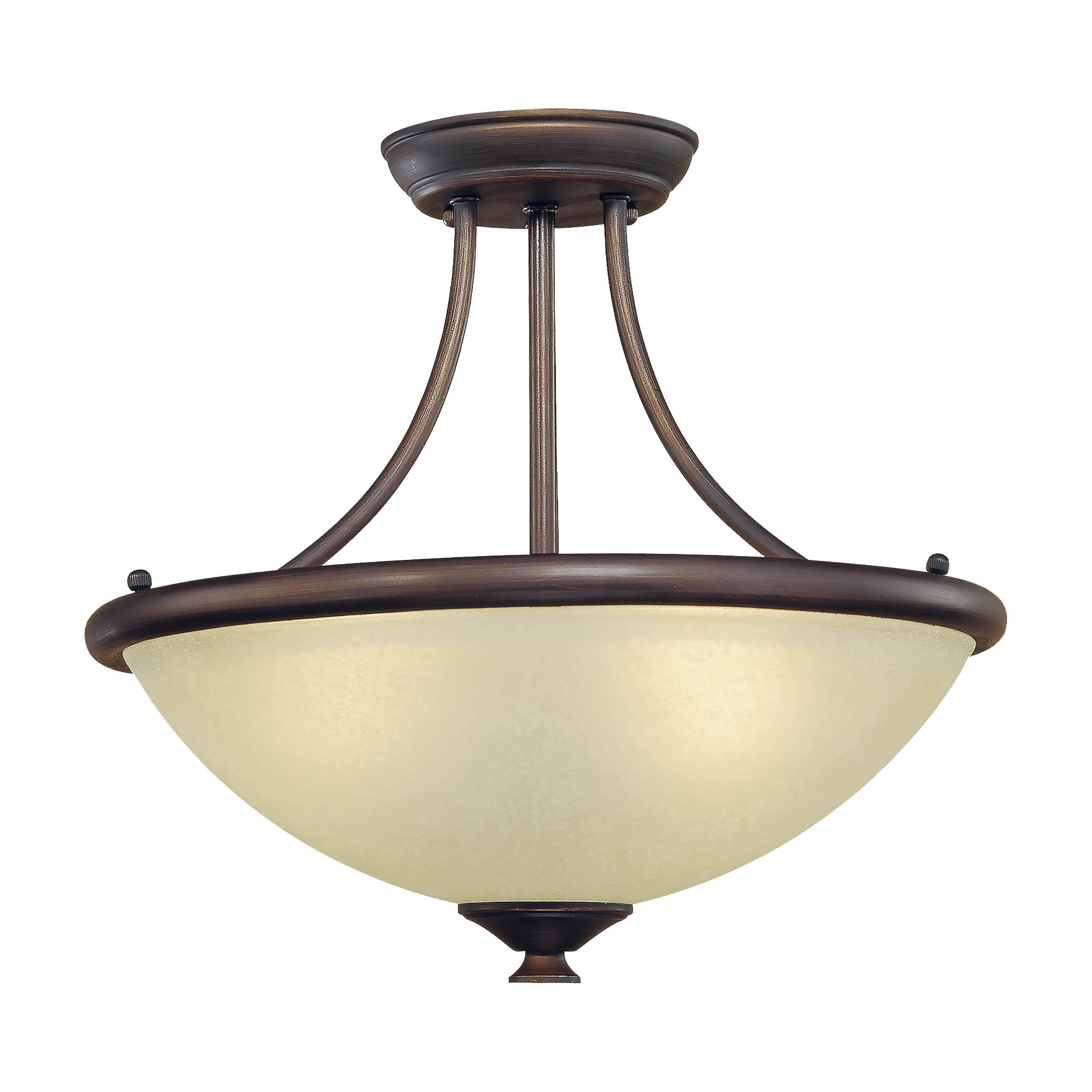 Bronze 3-Light Semi-Flush Mount J79626