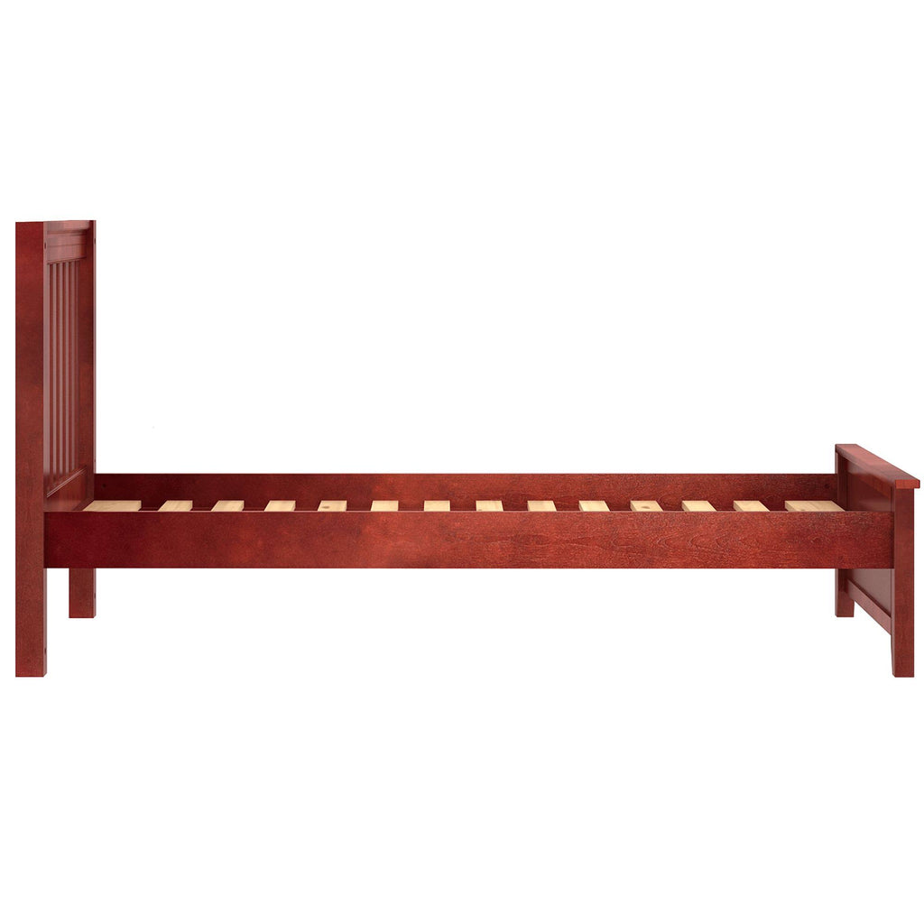 White Panel Twin Bed H64065