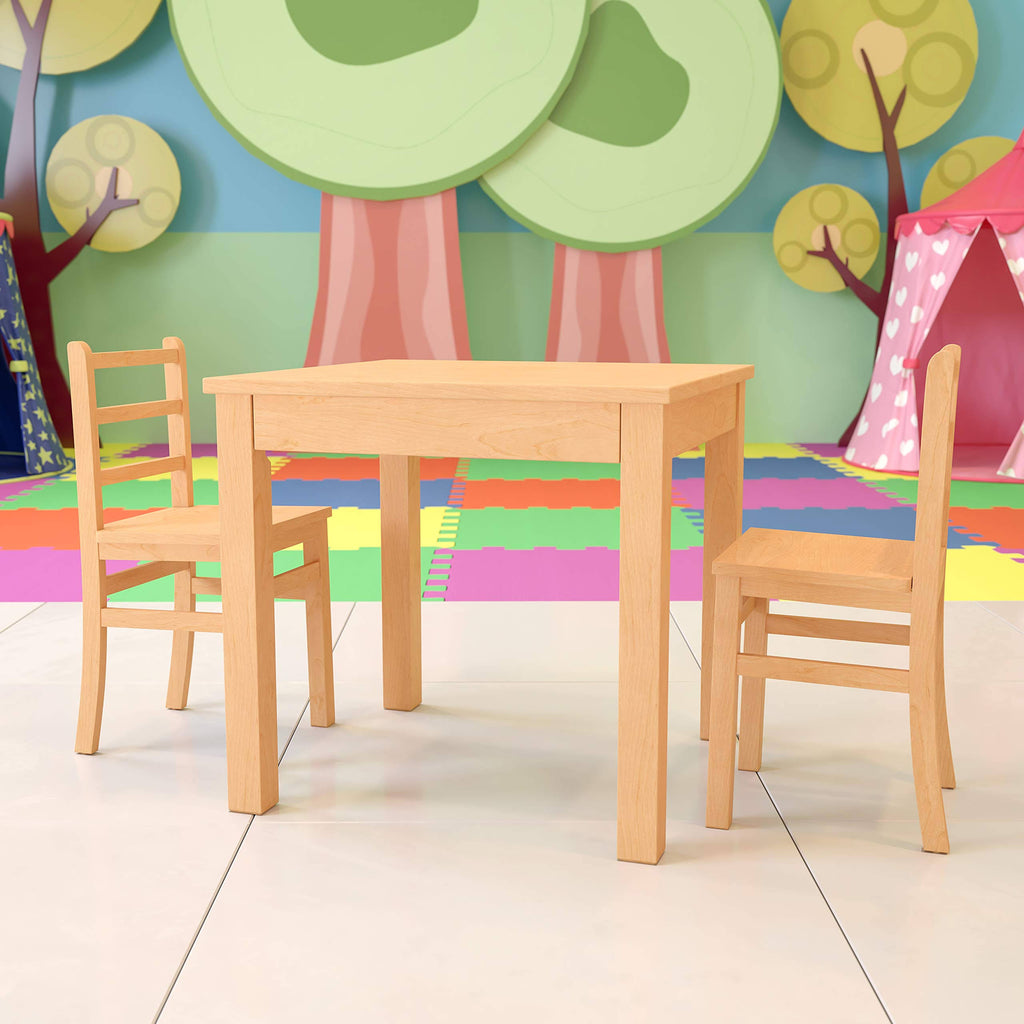 Natural Solid Wood Table and Chair Set E308