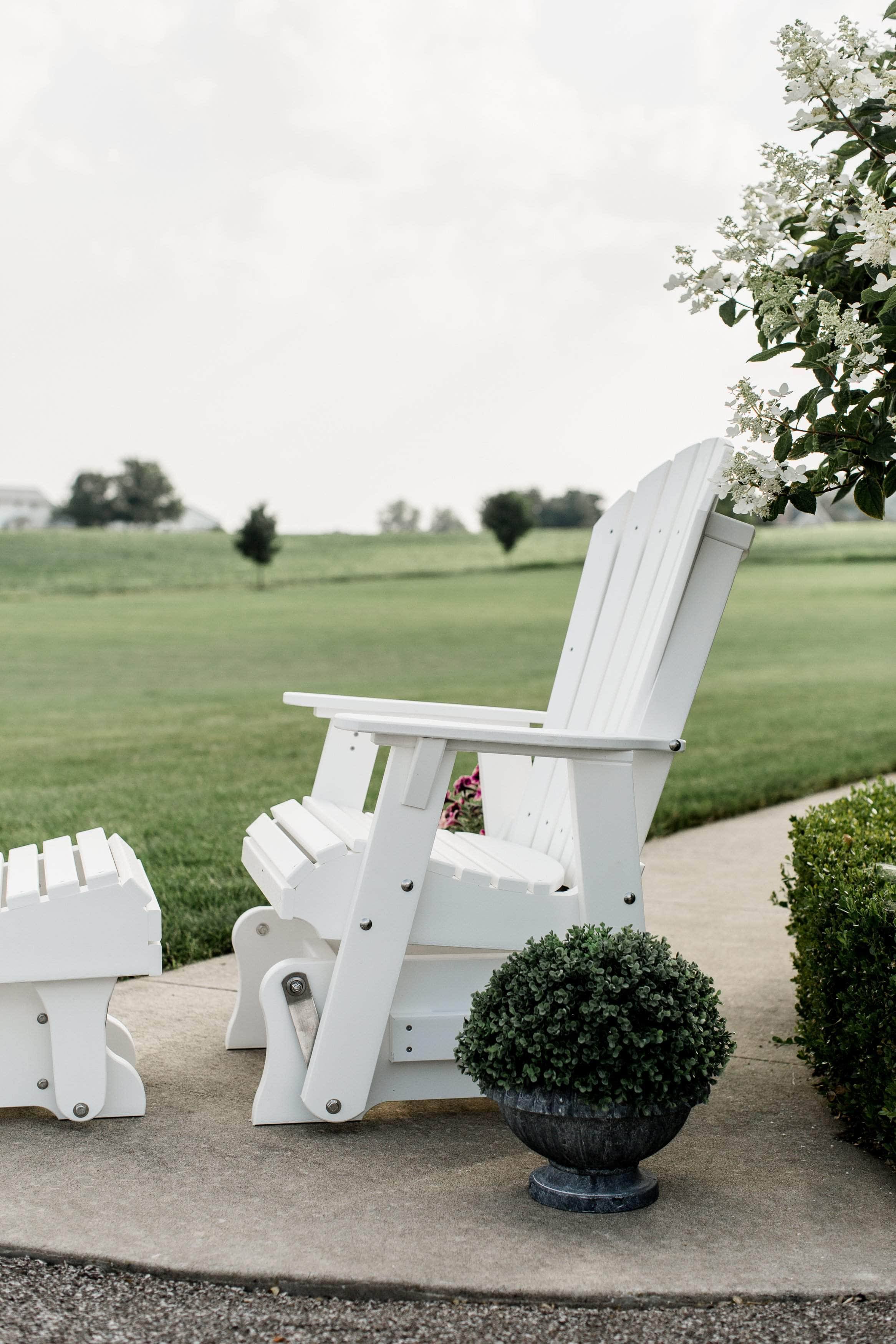 Black Single Patio Glider N17729