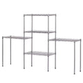 5 Tier Wire Shelving Rack Storage Unit Silver B974095