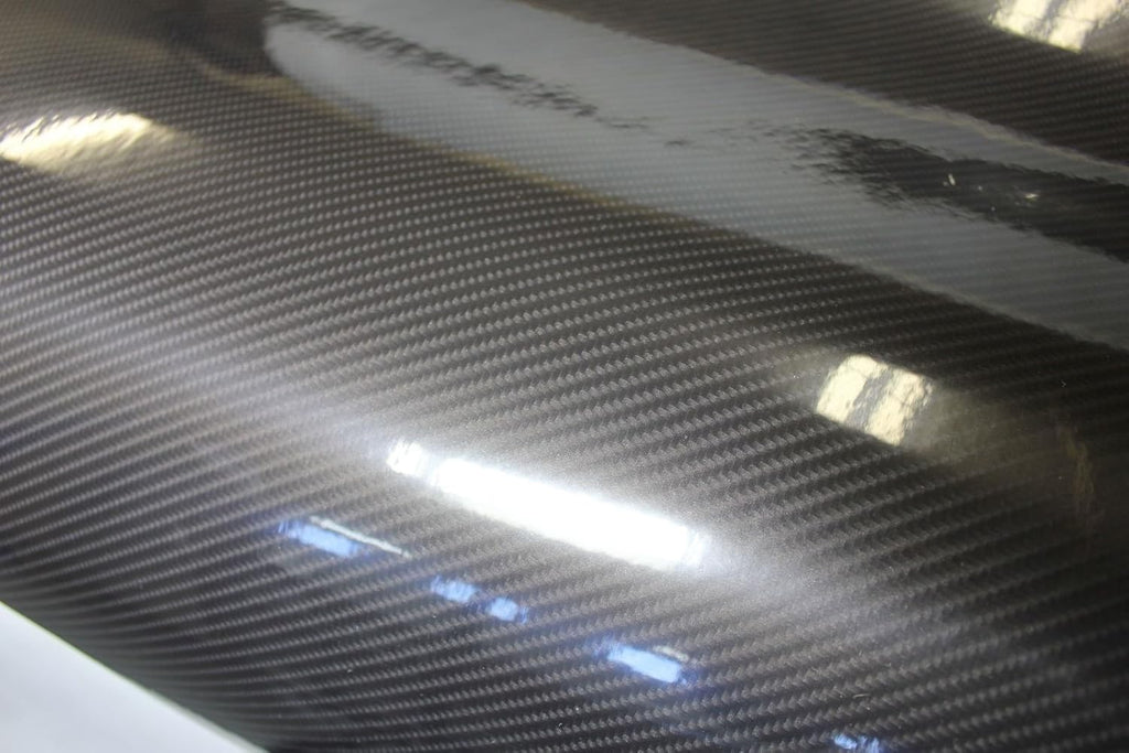 High Gloss Black 3D Carbon Fiber Look Cast Vinyl Wrap (5ft x 5ft) Pack of 2 N493