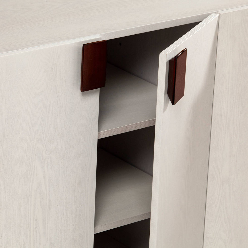 4 Door Storage Cabinet Whitewash Y769141