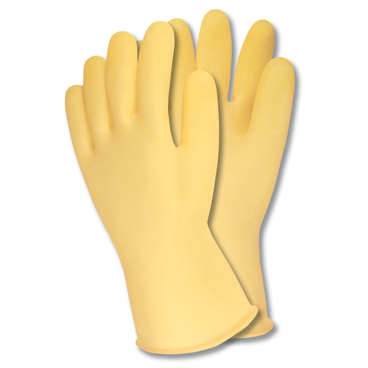 Chemical Gloves, XL, Yellow, PK12 V574071