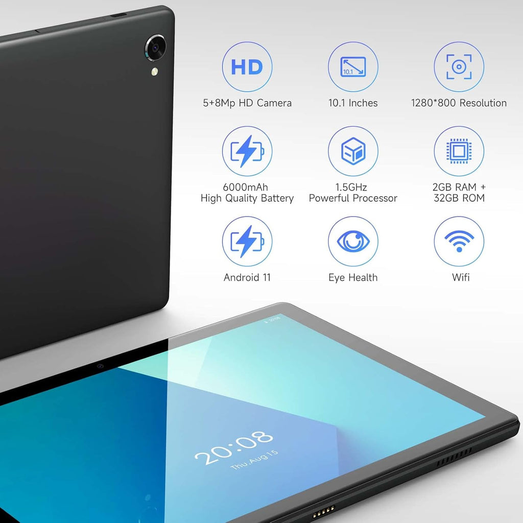 10.1 inch Tablet with Case WiFi Bluetooth Gray L9295