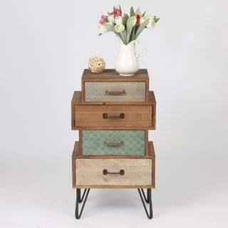 Four Drawer Cabinet End Table U145