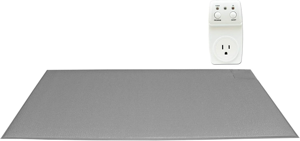 Light Outlet with Cordless Grey Floor Mat X57805