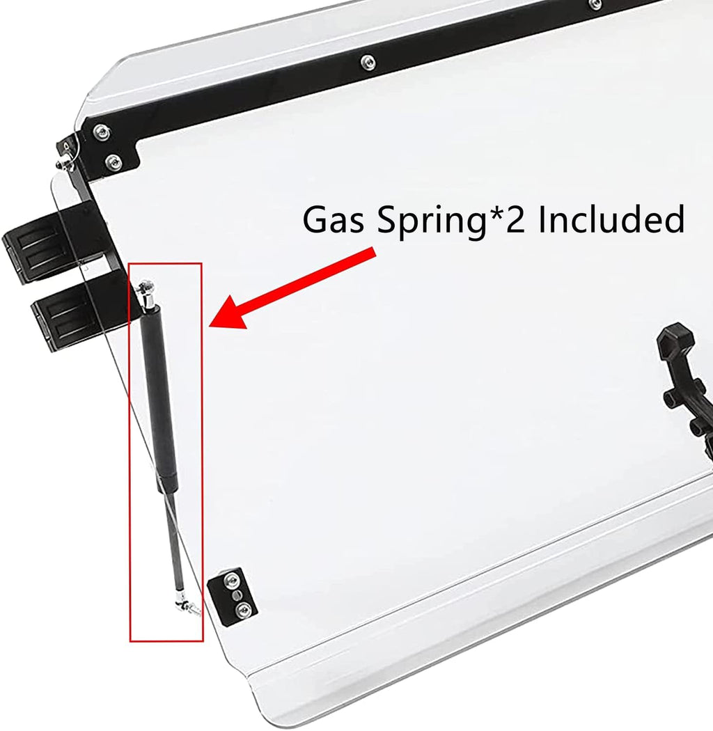 Scratch Resistant 3-in-1 Flip Clear Windshield U673
