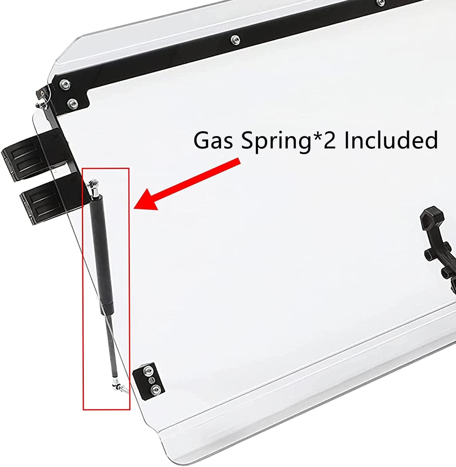 Scratch Resistant 3-in-1 Flip Clear Windshield U673