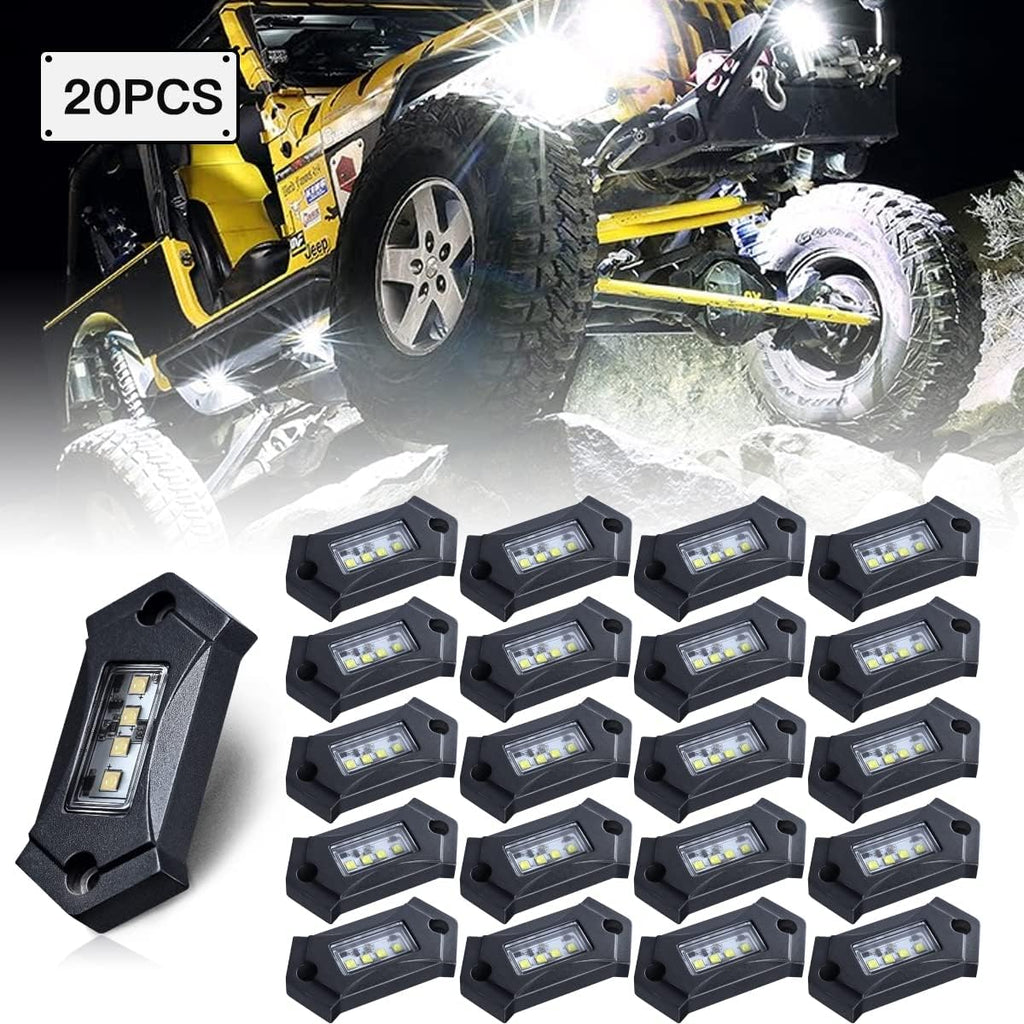 16Pods White LED Rock Lights W439584