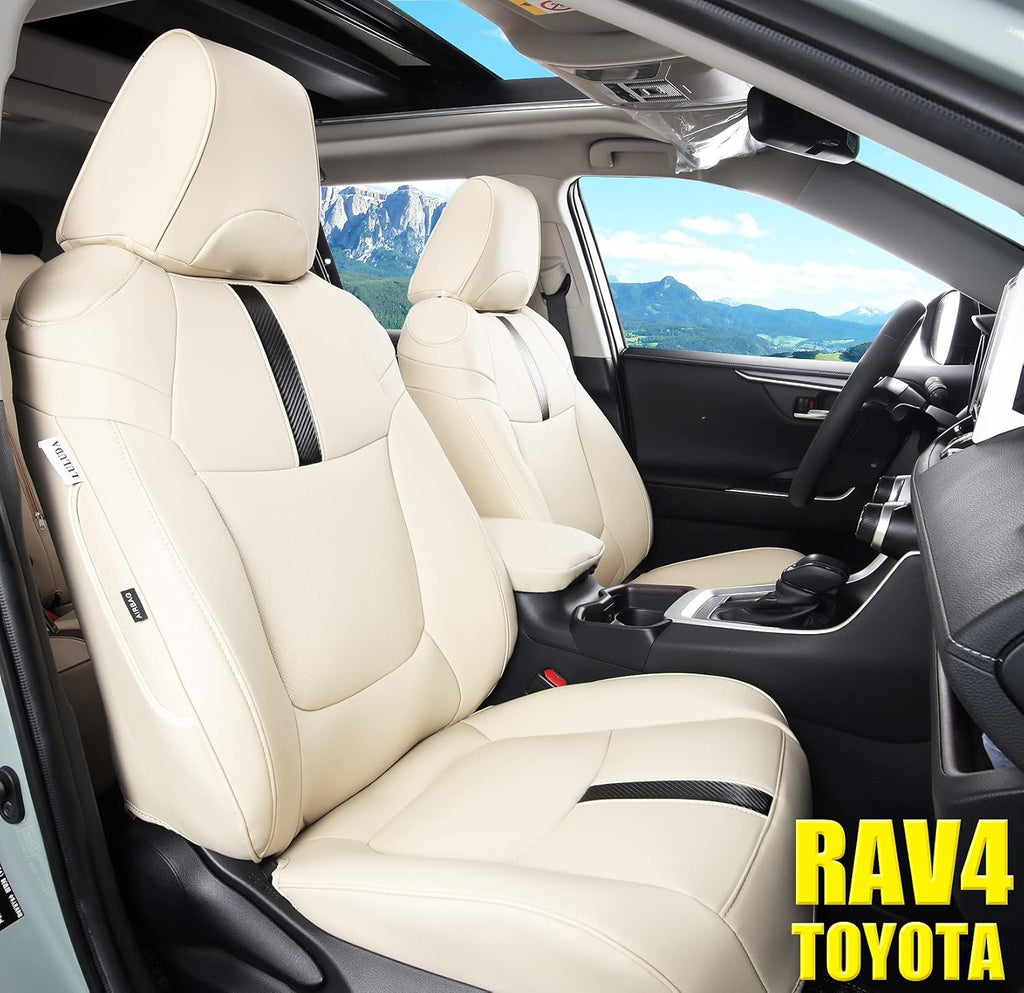 Black Waterproof Faux Leather Car Seat Covers Full Set N689201