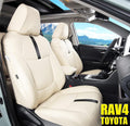Black Waterproof Faux Leather Car Seat Covers Full Set N689201