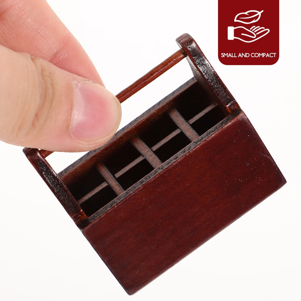 Walnut Toy Tabletop Decor Miniature House Accessories V439