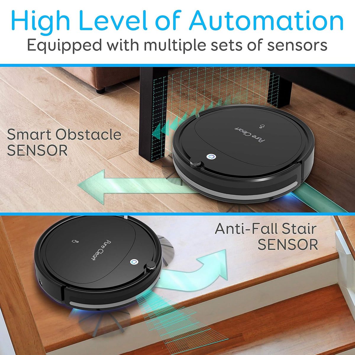 Self Charging Robot Vacuum Cleaner with 1200pa Suction L846977