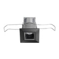 Black Finish Mini LED Square Downlight 3500K Spot Beam Spread D3327