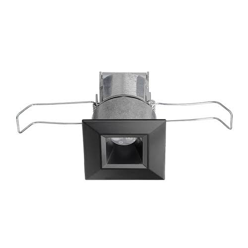 Black Finish Mini LED Square Downlight 3500K Spot Beam Spread D3327