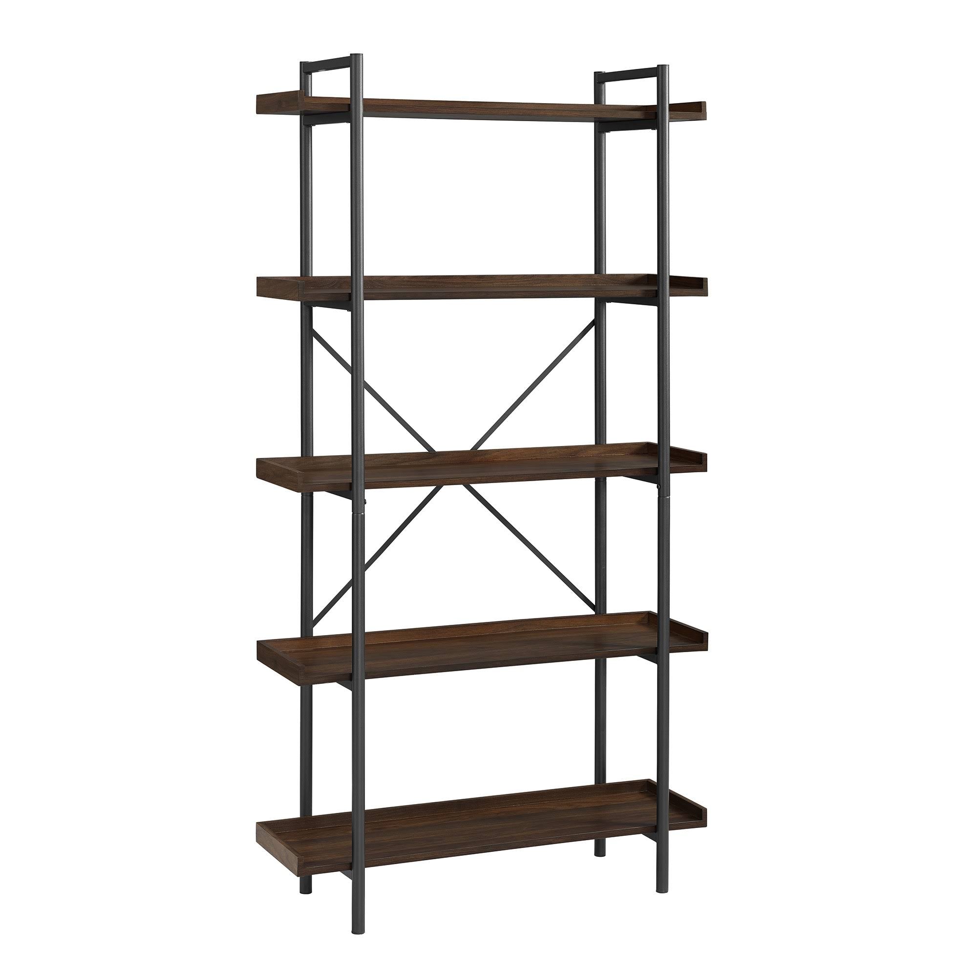 5 Tray Shelf Dark Walnut Bookshelf M69567