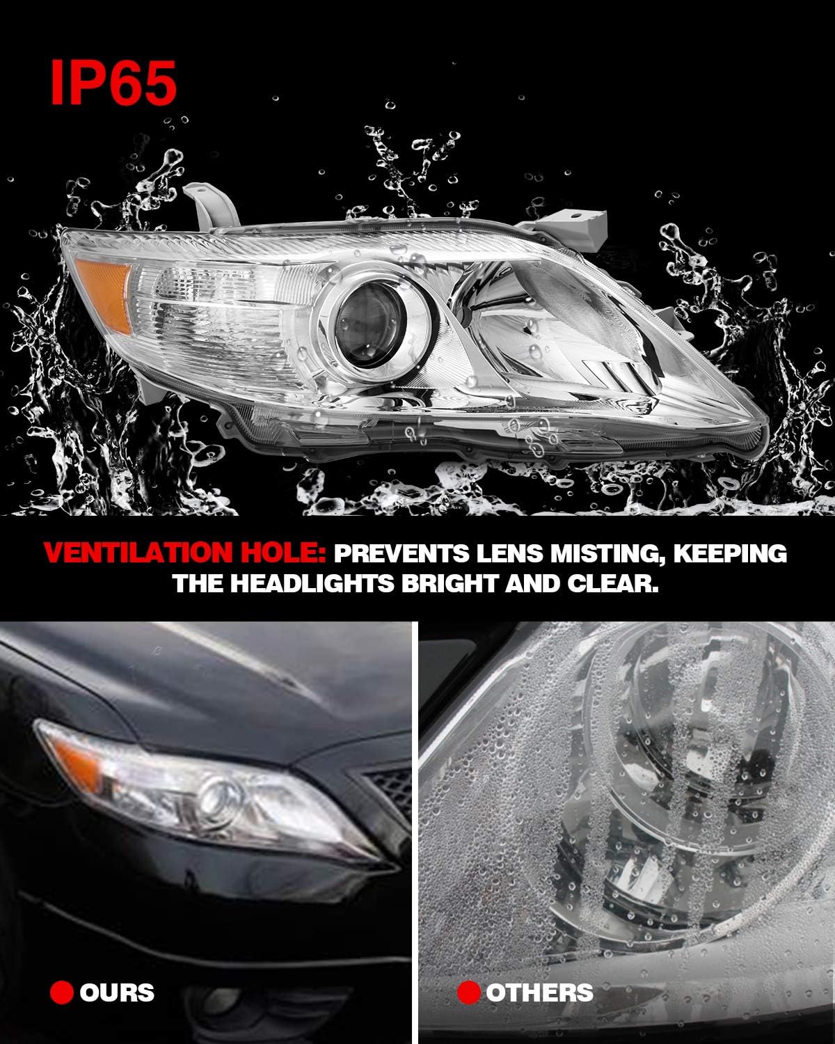Replacement Headlight Assembly for 2010-2011 Camry X28698