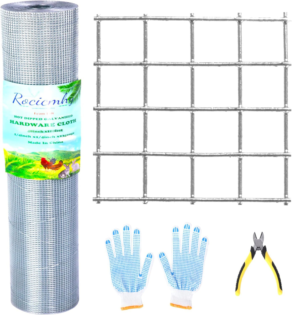 48x100 1/4 Inch 23Ga Galvanized Welded Wire Mesh Roll A544777
