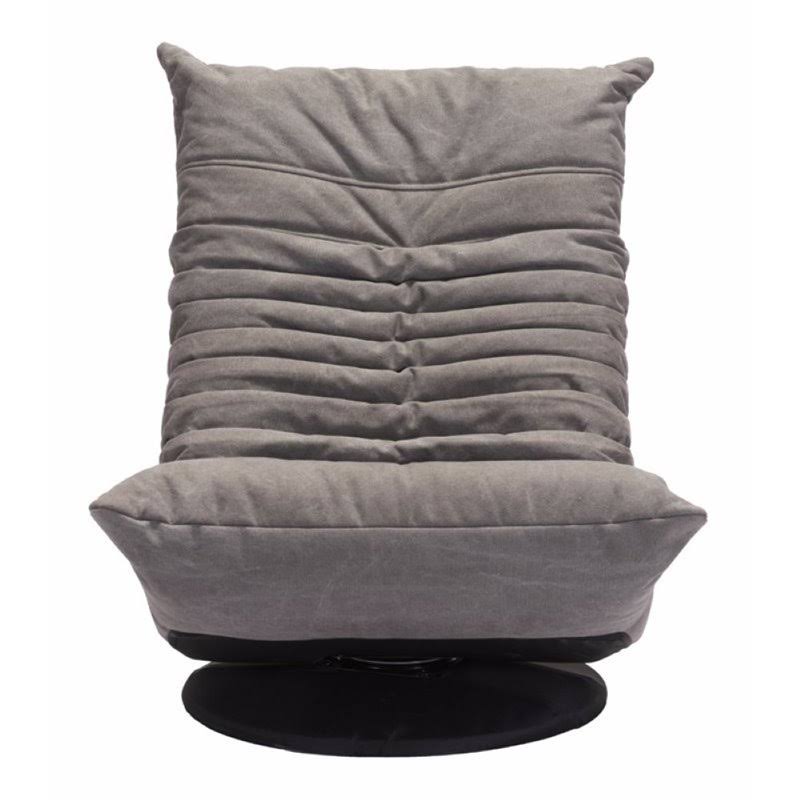 Gray Swivel Accent Chair B64474