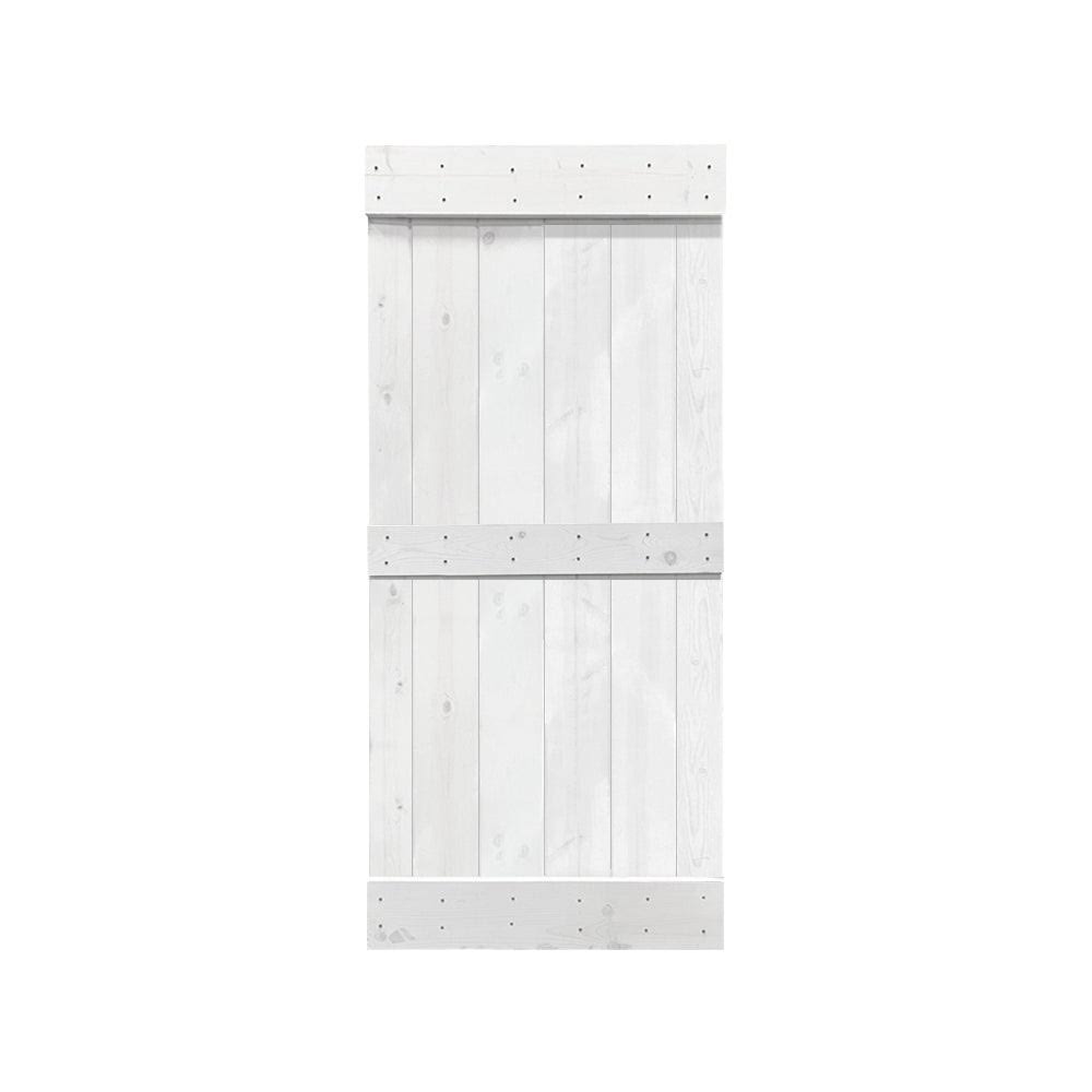 Sage Green Solid Wood Interior Sliding Barn Door V16026