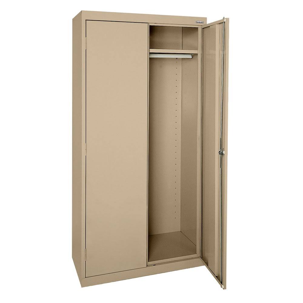 Wardrobe Cabinet with Recessed Handle, Tropic Sand - 36 x 24 x 72 in. E511