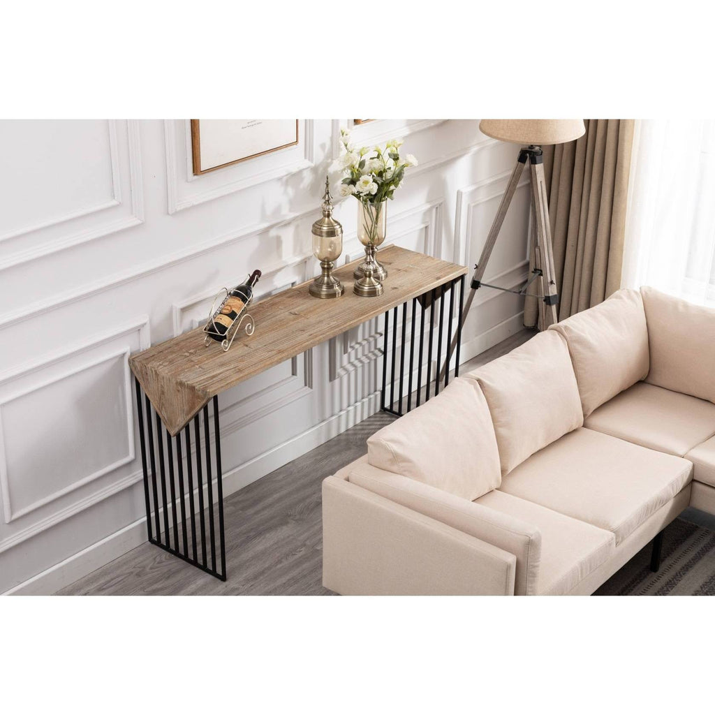 Natural Gray Console Table G102