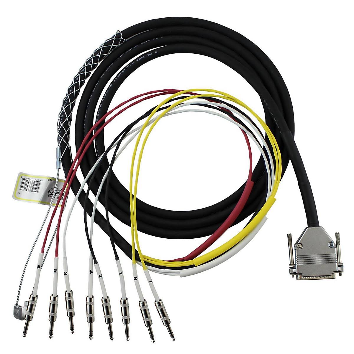 8-Channel DSUB-TRS Snake 25 ft. X6706