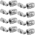 8 Sets NPT 3/8 Inch Stainless Steel Quick Hose Connector Fittings E425704