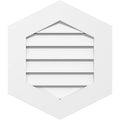 12x22W x 30x22H Vertical Peaked Surface Mount PVC Gable Vent 9/12 Pitch V984
