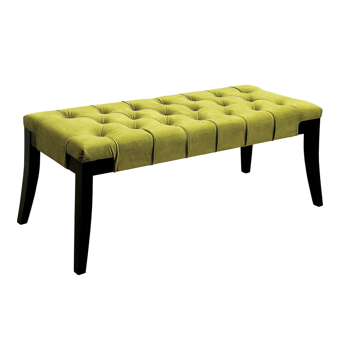 Brown Tufted Accent Bench L2935