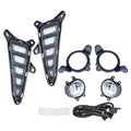 Front LED DRL Daytime Running Light Turn Signal Fog Lamps Bezel Set for Toyota C-HR 2016-2019 B319241