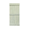 Sage Green Solid Wood Interior Sliding Barn Door V16026