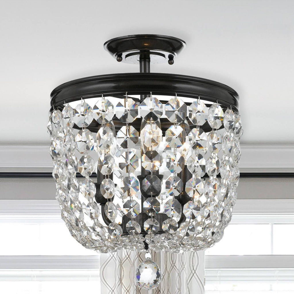 Vibrant Bronze Crystal Ceiling Mount H376839