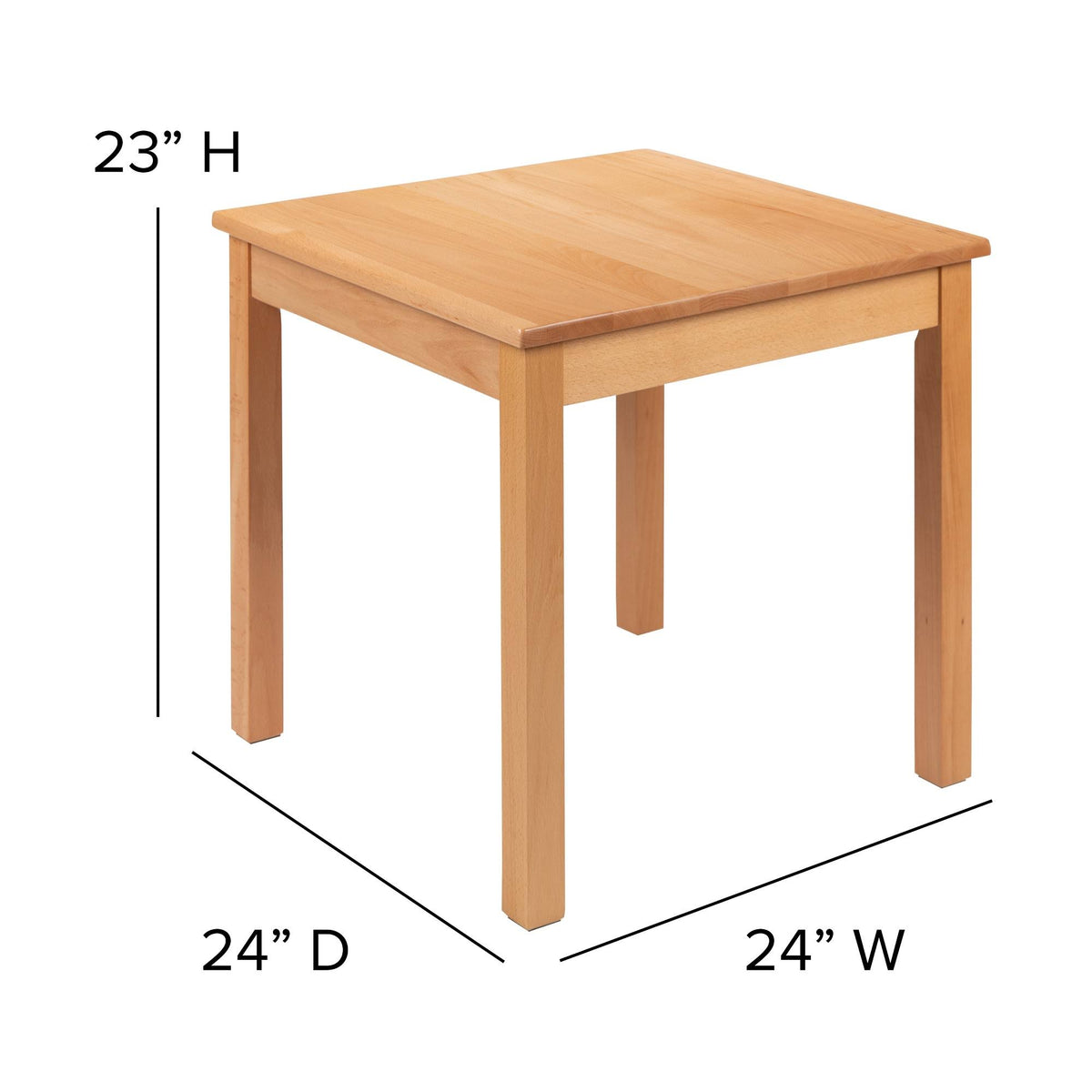 Natural Solid Wood Table and Chair Set E308