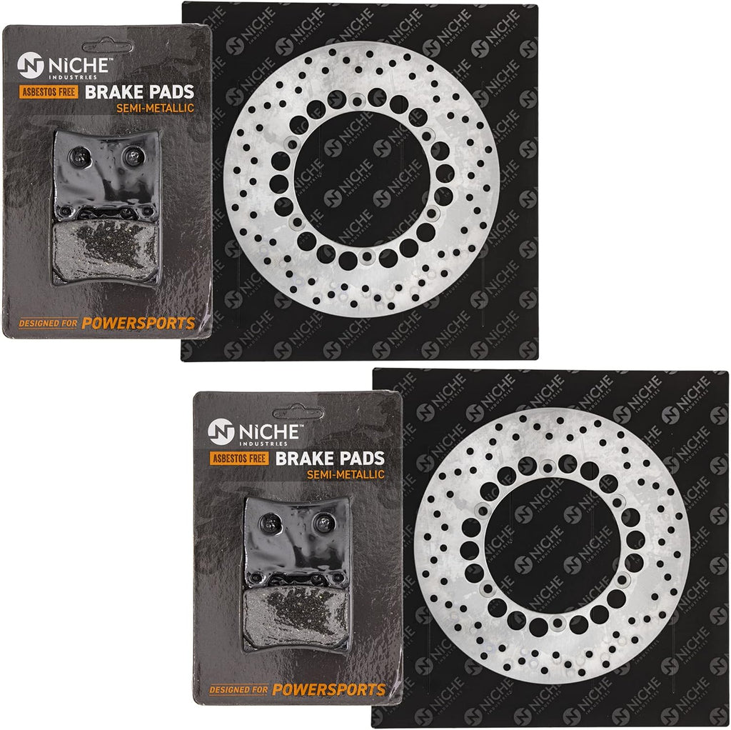 Front Brake Rotor Pad Semi Metallic Kit W5924