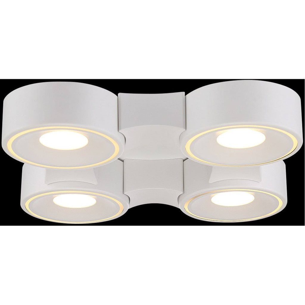 White 4 Light LED Surface Mount X6732