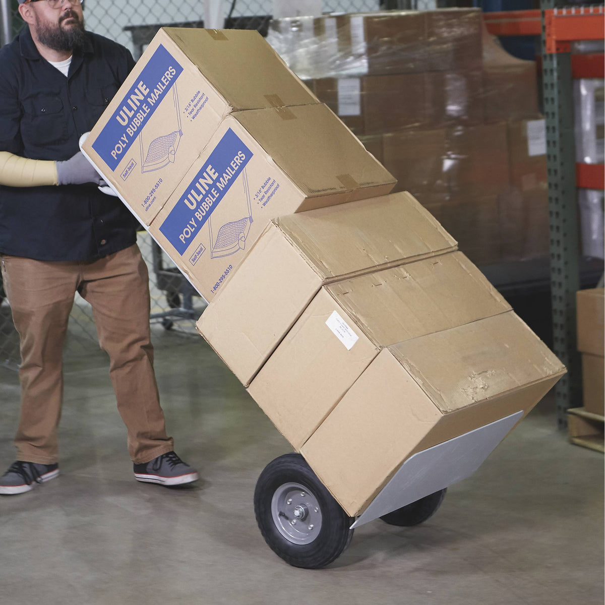 P-Handle Hand Truck, 1000-Lb. Capacity, Oversized Toe Plate L175871