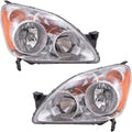 Honda CR-V Headlight 2005 2006 Pair Driver and Passenger Side Y83371
