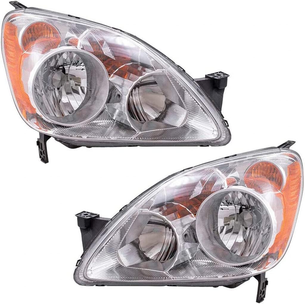 Honda CR-V Headlight 2005 2006 Pair Driver and Passenger Side Y83371