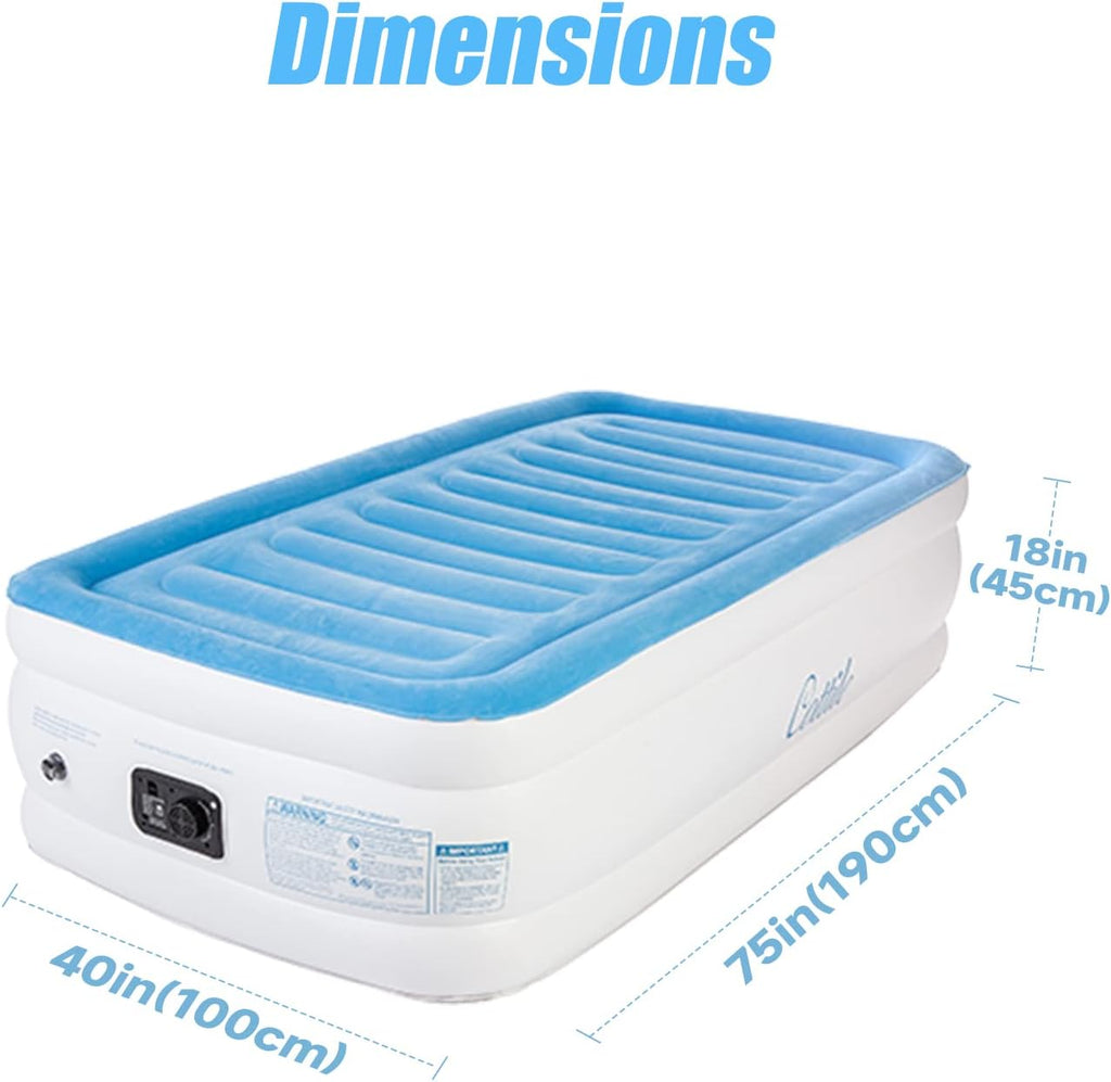 Air Mattress with Electric Internal Pump, Twin 75x40x18 J769