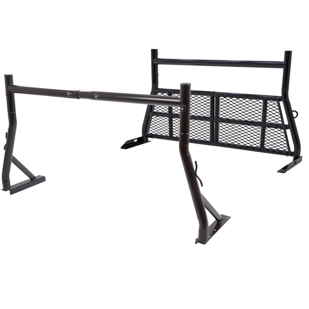 Aluminum Adjustable Headache Rack and Pickup Truck Utility Rack 500-lb Weight Capacity Q41062
