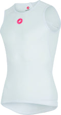 White Sleeveless Base Layer Y392963