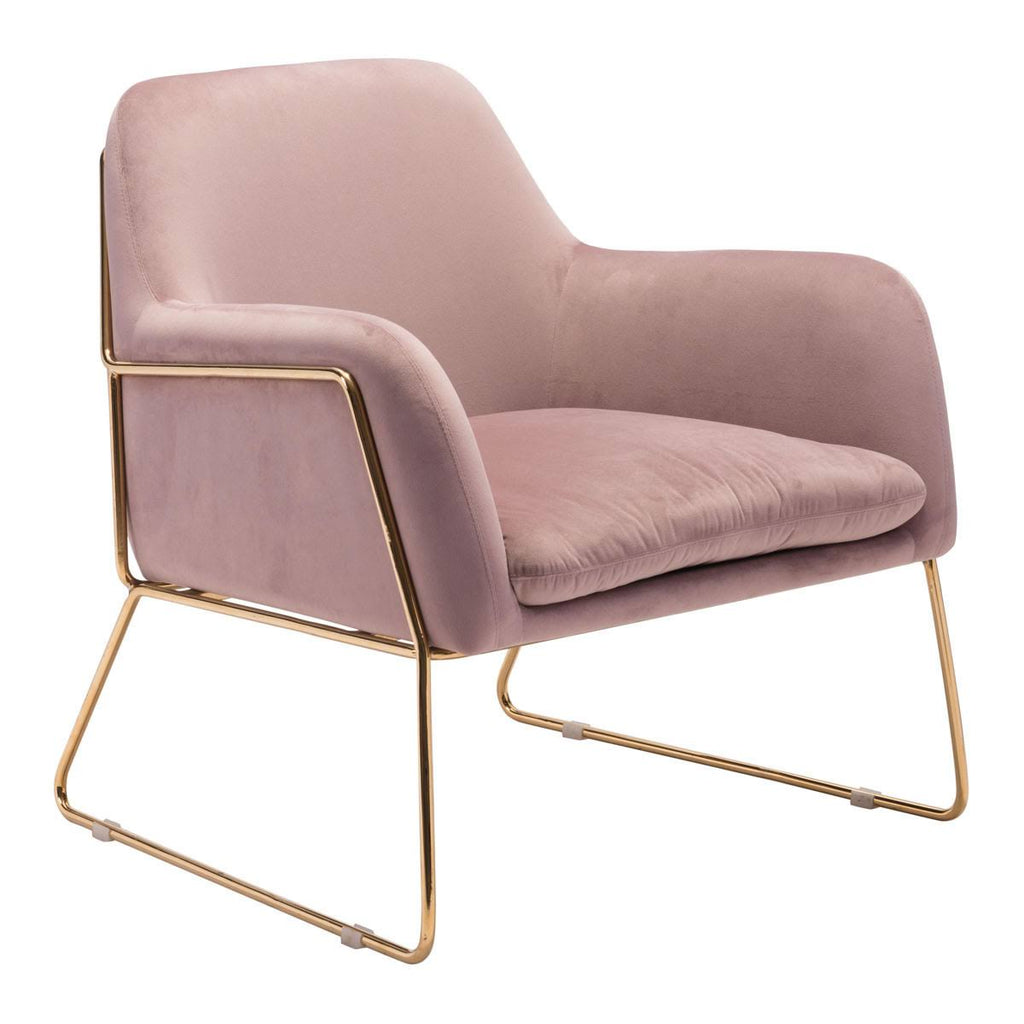 Pink Velvet Arm Chair A740524