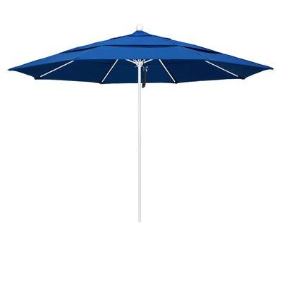 11' Market Umbrella Pacific Blue Matted White M4691