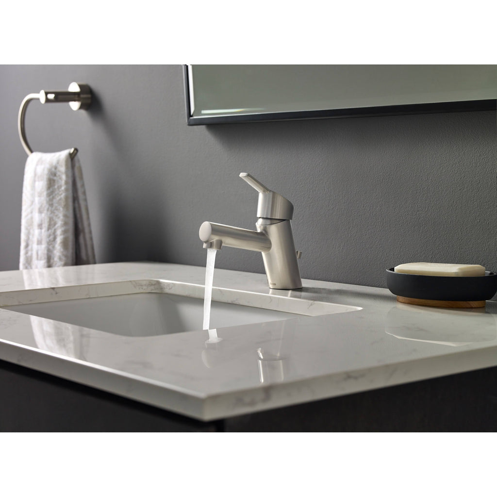 Brushed Nickel Single Handle Lavatory Faucet X9866