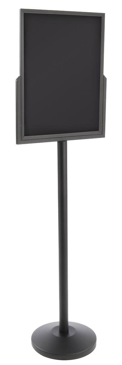 Black Heavy Duty Floor Sign Stand with Weighted Base R25894