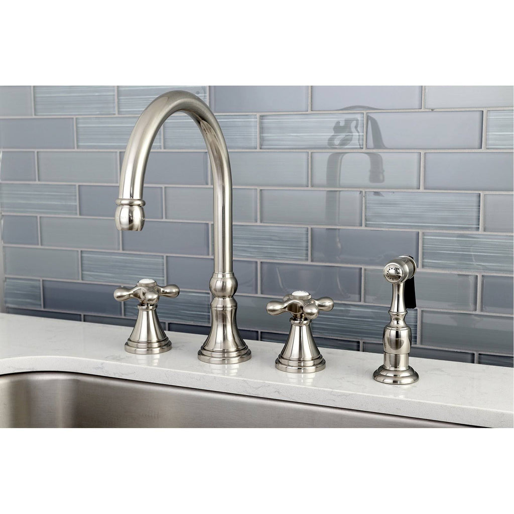 Oil Rubbed Bronze Deck Mount Kitchen Faucet with Brass Sprayer O845