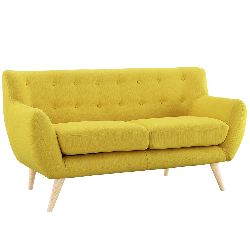 Yellow Fabric Two PCS Living Room Set K4552